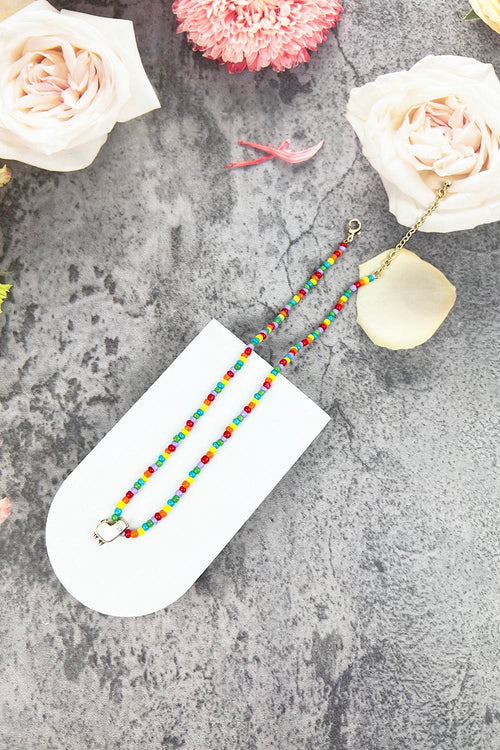 14" LLAMA WITH SEED BEAD KIDS NECKLACE