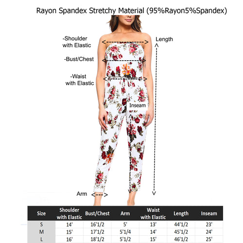 Fashionazzle Women's Casual Print Jumpsuit- Playsuit