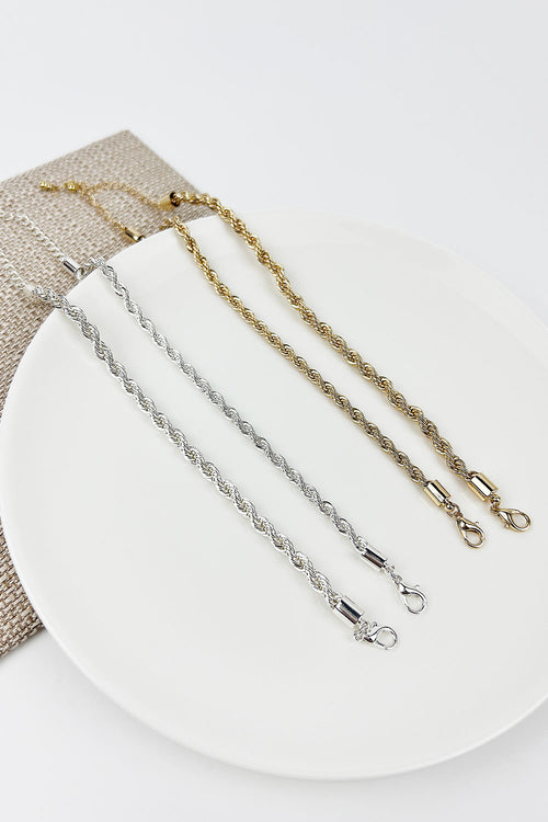 ROPE CHAIN DOUBLE LAYER BRACELET SET