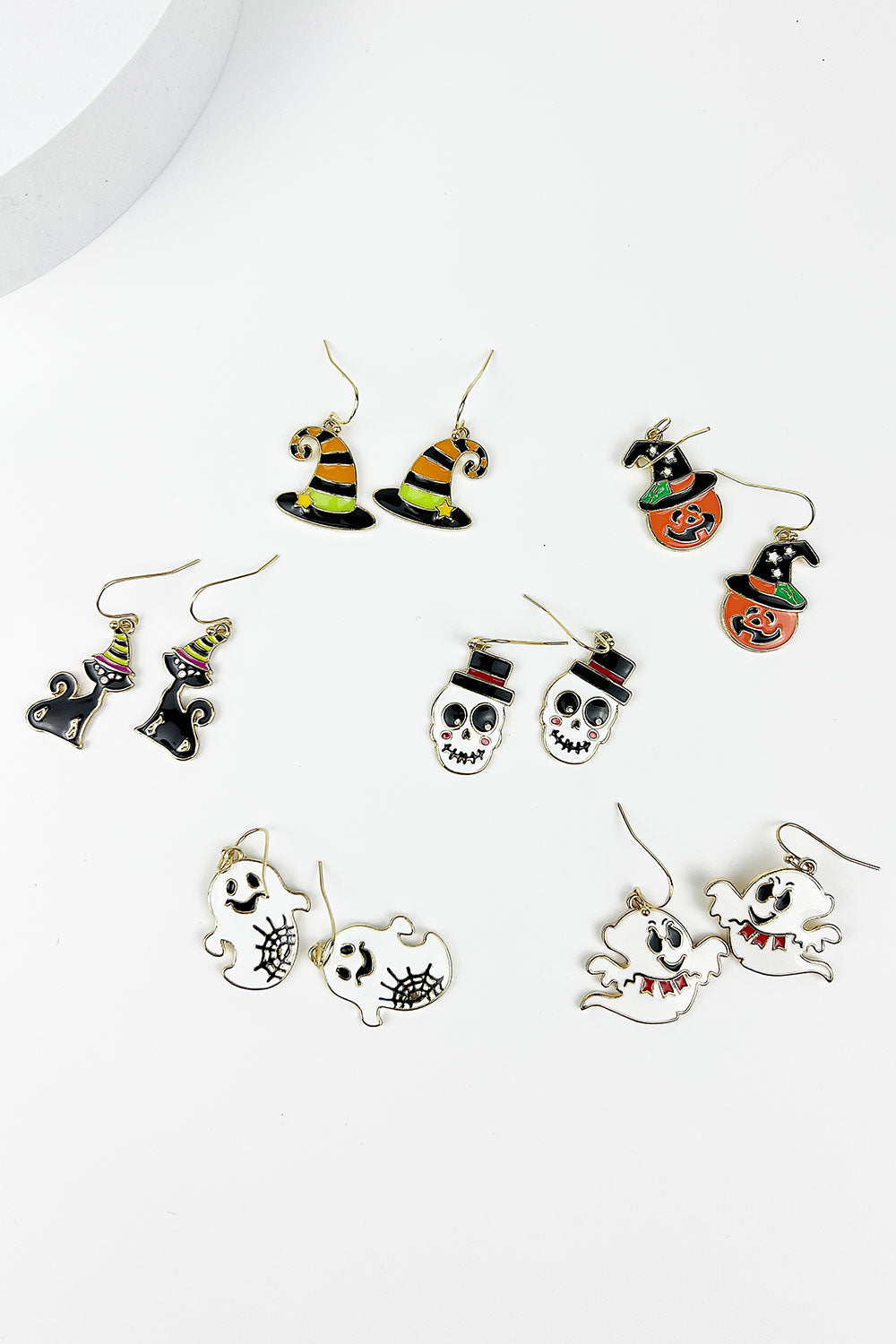 HALLOWEEN WITCH HAT  FISH HOOK EARRING