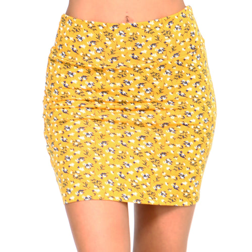 Fashionazzle Women's Casual Stretchy Bodycon Pencil Mini Skirt Print #37