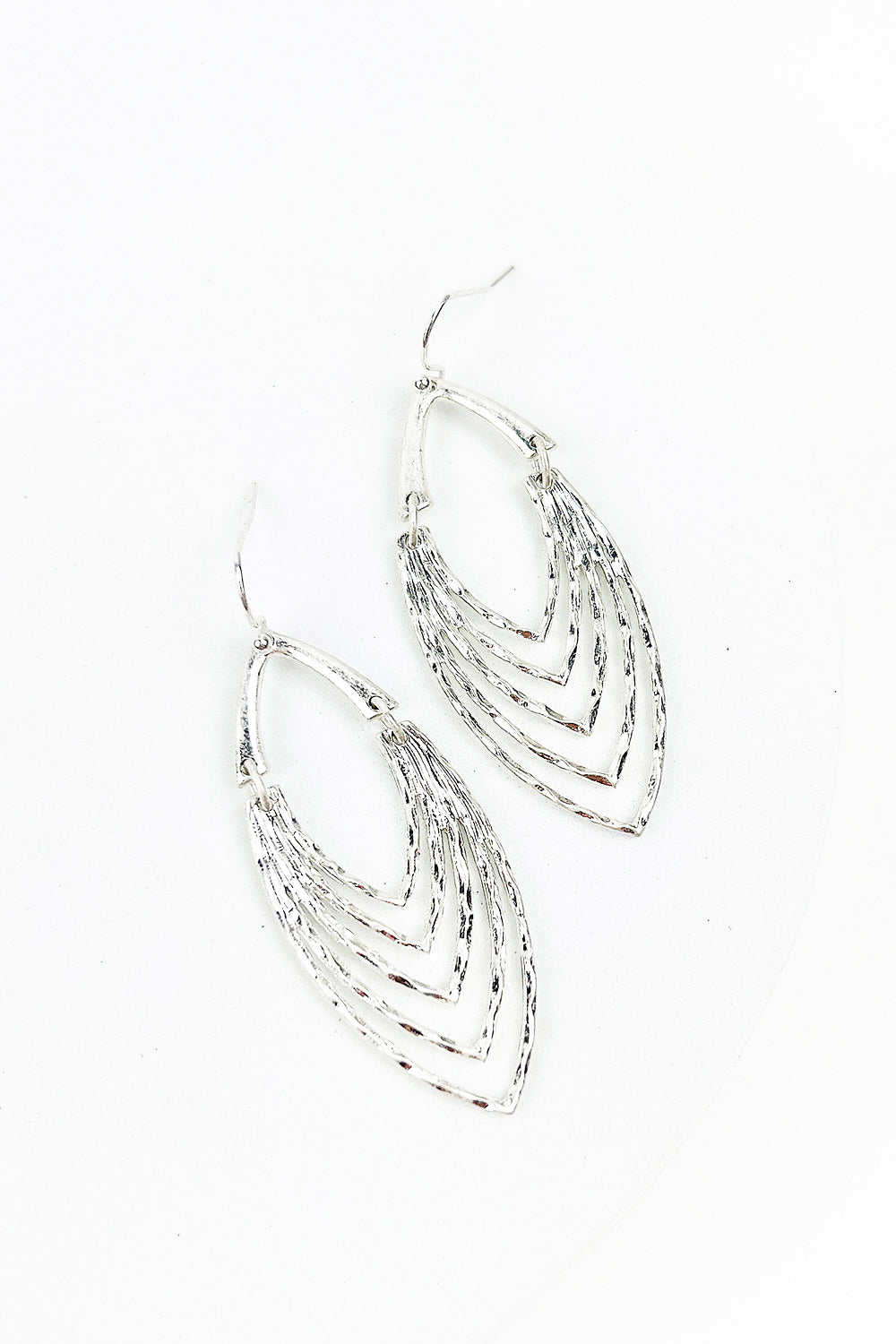 BOAT HALF LAYERED CASTING HOOK EARRING