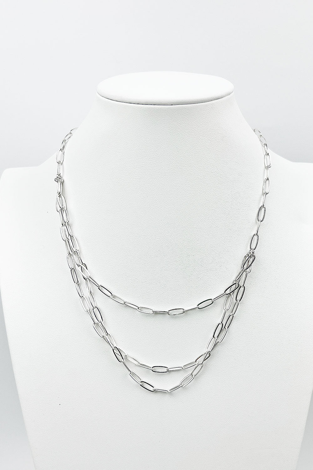 OVAL CHAIN LAYER NECKLACE SET